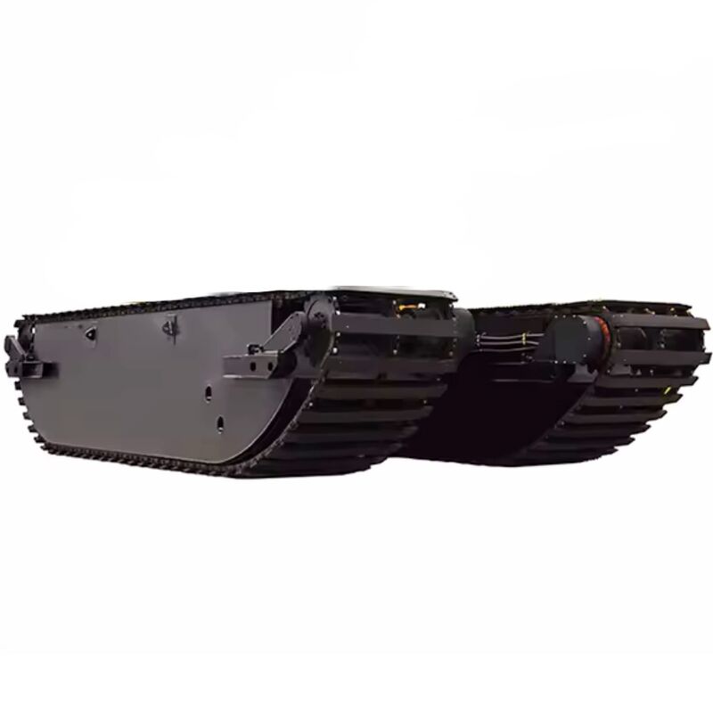Excavateur amphibie construit sur mesure Pontoon flottant pour rivière lac Marais dragueur Buggy sous-train fournisseur
