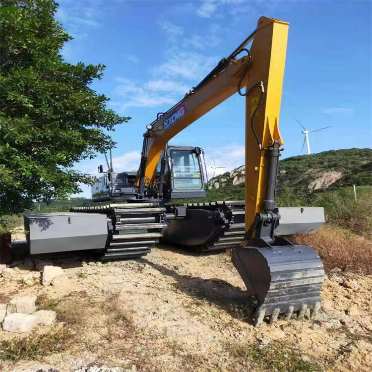 Excavateur personnalisable Pontoon Sous-chariot Float d'eau Float de marais pour un fonctionnement stable Fournisseur de maintenance facile