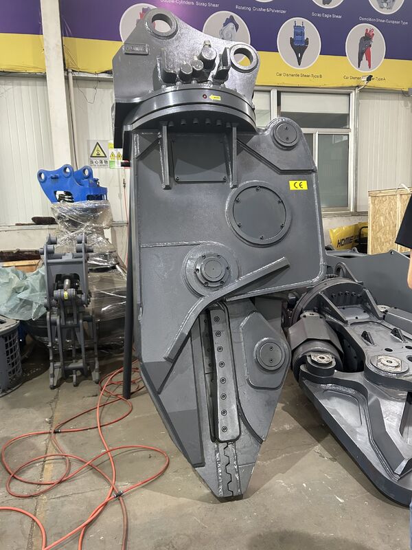 Fabrique personnaliser Excavateur lourd Scrap métal hydraulique cisailleuse Vieille voiture Cisailleuse de navire lame tranchante 360 ° rotation tubes en acier bar cisailleuse
